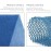 3 Pieces African Bath Sponge African Net Long Net Bath Sponge Exfoliating Shower Body Scrubber Back Scrubber Skin Smoother,Great for Daily Use (Blue)