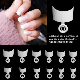 Ranrose 600PCS Short French Style False Nails Half Cover Nails Tips,White Short Acrylic Extension Finger Nail 12 Sizes with Box Ranrose 600PCS Short French Style False Nails Half Cover Nails Tips,White Short Acrylic Extension Finger Nail 12 Sizes with Box