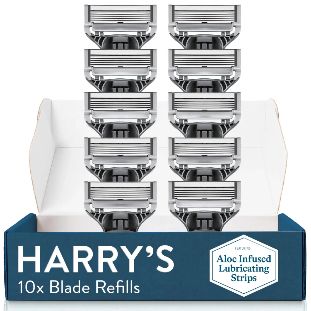 Harry\'s Razor Blades for Men - 10 Count - Premium Razor Blade Refill Cartridges