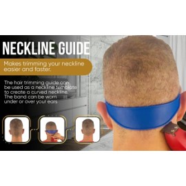 Fade Guide and Neckline Shaving Template | Curved Silicone Band | Great for Creating Skin Fade Guidelines for DIY Haircuts | Fade Haircut Guide for Hair Clippers