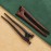 2PCS Wooden Hair Sticks French Twist Hair Pin, Handmade Ebony Sandalwood Hair Forks Hair Sticks for Buns, Vintage Chinese Hair Pins Hair Chopsticks for Long Thick Hair Women Chignon Bun Updo Hairstyle