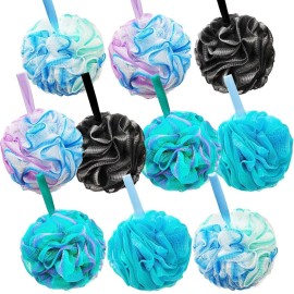 10 Pcs Shower Loofahs,Bath Shower Loofah Sponge,Ex..