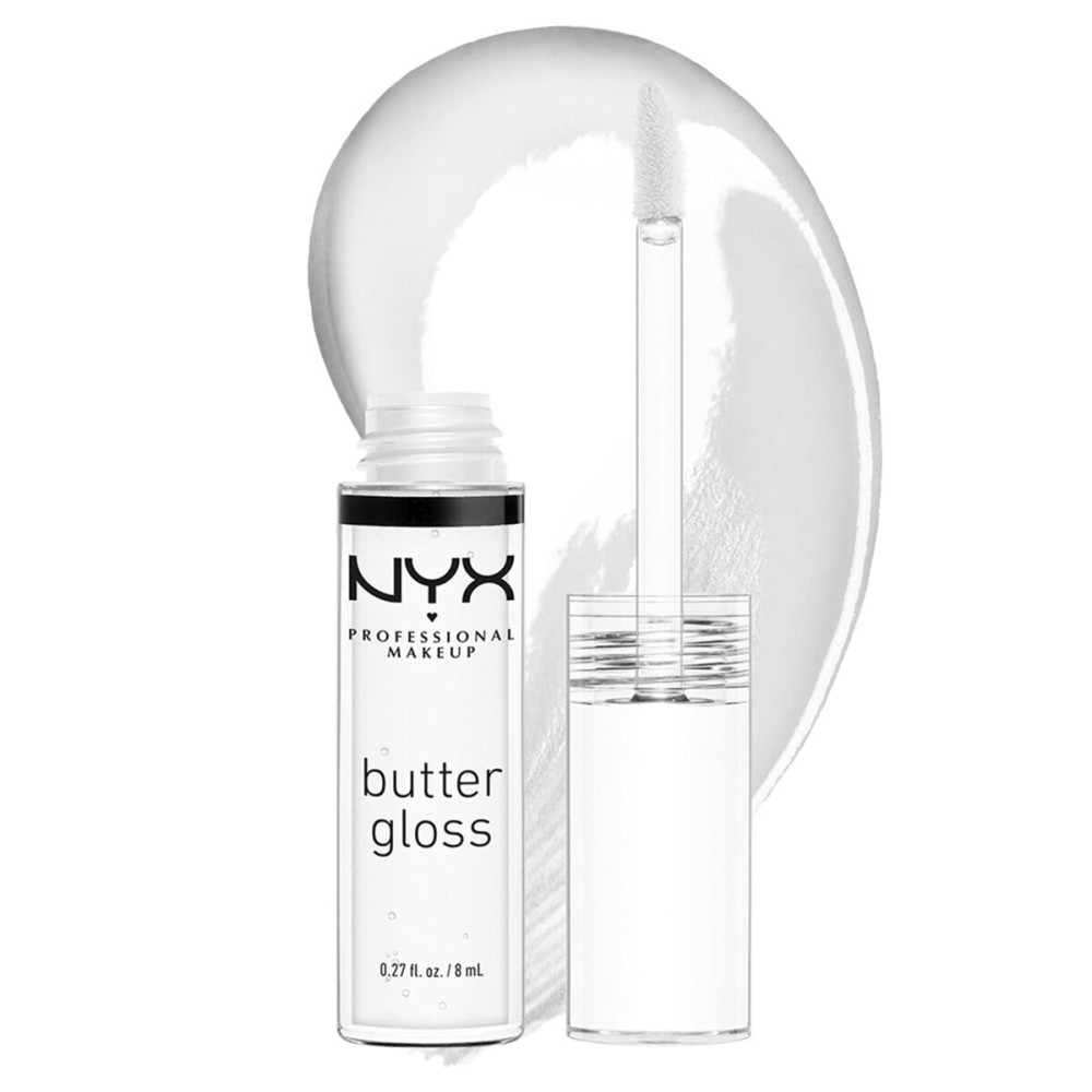 NYX PROFESSIONAL MAKEUP Butter Gloss, Non-Sticky Lip Gloss - Sugar Glass ,Clear NYX PROFESSIONAL MAKEUP Butter Gloss, Non-Sticky Lip Gloss - Sugar Glass ,Clear