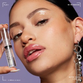 NYX PROFESSIONAL MAKEUP Butter Gloss, Non-Sticky Lip Gloss - Sugar Glass ,Clear NYX PROFESSIONAL MAKEUP Butter Gloss, Non-Sticky Lip Gloss - Sugar Glass ,Clear