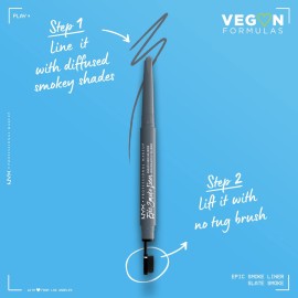 NYX PROFESSIONAL MAKEUP Epic Smoke Liner, Vegan Smokey Eyeliner - Slate Smoke (Gray) NYX PROFESSIONAL MAKEUP Epic Smoke Liner, Vegan Smokey Eyeliner - Slate Smoke (Gray)