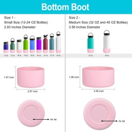 DBIW Silicone Boot for Hydroflask 12 16 18 20 21 24 OZ Water Bottle, Bottom Boots Protector Bumper for 30 40 OZ Stanley Cup, Accessories Anti-slip, Protective Sleeve Tumbler Cover, Light Pink DBIW Silicone Boot for Hydroflask 12 16 18 20 21 24 OZ Water Bottle, Bottom Boots Protector Bumper for 30 40 OZ Stanley Cup, Accessories Anti-slip, Protective Sleeve Tumbler Cover, Light Pink