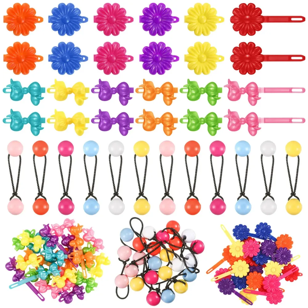 Giegxin 60 Pcs Self Hinge Hair Barrettes Ball Bubble Hair Accessories for Girls Set Plastic Girls Barrettes Clips Assorted Elastic Ponytail Holder Toddler Ball Ties(ovely Style) Giegxin 60 Pcs Self Hinge Hair Barrettes Ball Bubble Hair Accessories for Girls Set Plastic Girls Barrettes Clips Assorted Elastic Ponytail Holder Toddler Ball Ties(ovely Style)
