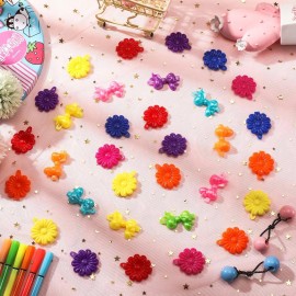 Giegxin 60 Pcs Self Hinge Hair Barrettes Ball Bubble Hair Accessories for Girls Set Plastic Girls Barrettes Clips Assorted Elastic Ponytail Holder Toddler Ball Ties(ovely Style) Giegxin 60 Pcs Self Hinge Hair Barrettes Ball Bubble Hair Accessories for Girls Set Plastic Girls Barrettes Clips Assorted Elastic Ponytail Holder Toddler Ball Ties(ovely Style)