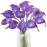 Letjolt Calla Lily Purple Artificial Flowers 12Pcs Table Flower Decor Faux Calla Lilies Bouquet for Wedding Bride Shower Home Decoration, Purple