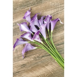 Letjolt Calla Lily Purple Artificial Flowers 12Pcs Table Flower Decor Faux Calla Lilies Bouquet for Wedding Bride Shower Home Decoration, Purple Letjolt Calla Lily Purple Artificial Flowers 12Pcs Table Flower Decor Faux Calla Lilies Bouquet for Wedding Bride Shower Home Decoration, Purple