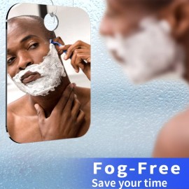 Shatterproof Shower Mirror Fogless for Shaving(2 Pack,Larger 10.7x8 inch)43% Than Original,Unbreakable Deluxe Plexiglass Makeup Mirror,Largest Bathroom Wall Hanging,Portable Handheld Camping,Silver Shatterproof Shower Mirror Fogless for Shaving(2 Pack,Larger 10.7x8 inch)43% Than Original,Unbreakable Deluxe Plexiglass Makeup Mirror,Largest Bathroom Wall Hanging,Portable Handheld Camping,Silver