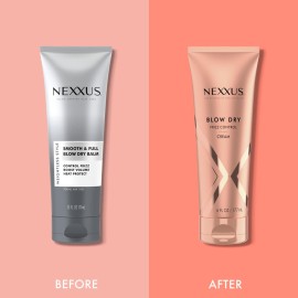 Nexxus Smooth & Full Blow Dry Balm Weightless Style Frizz Control, Volume & Heat Protect Styling Cream for Smooth & Full Hair 6 oz Nexxus Smooth & Full Blow Dry Balm Weightless Style Frizz Control, Volume & Heat Protect Styling Cream for Smooth & Full Hair 6 oz
