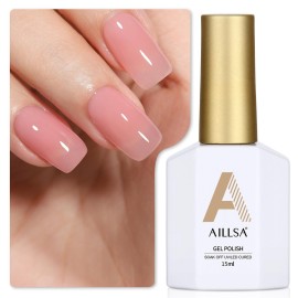 AILLSA Gel Nail Polish Nude Pink Gel Polish Sheer ..