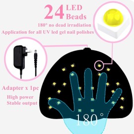 BIGBEAR UV Light for Nails, 48W UV LED Nail Lamp for Gel Polish, Fast Nail Dryer with Automatic Sensor, 3 Timer Setting, Small and Portable, LED Nail Light for Fingernail and Toenail Nail BIGBEAR UV Light for Nails, 48W UV LED Nail Lamp for Gel Polish, Fast Nail Dryer with Automatic Sensor, 3 Timer Setting, Small and Portable, LED Nail Light for Fingernail and Toenail Nail