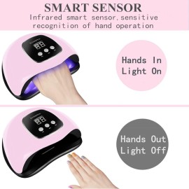 BIGBEAR UV Light for Nails, 48W UV LED Nail Lamp for Gel Polish, Fast Nail Dryer with Automatic Sensor, 3 Timer Setting, Small and Portable, LED Nail Light for Fingernail and Toenail Nail BIGBEAR UV Light for Nails, 48W UV LED Nail Lamp for Gel Polish, Fast Nail Dryer with Automatic Sensor, 3 Timer Setting, Small and Portable, LED Nail Light for Fingernail and Toenail Nail