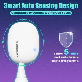 MONESAO Toothbrush Sanitizer Case, Portable Mini Toothbrush Covers with Holder, Rechargeable Travel Home Toothbrush And Holder, Cleaner Case for All Electric & Manual Toothbrushes (White) MONESAO Toothbrush Sanitizer Case, Portable Mini Toothbrush Covers with Holder, Rechargeable Travel Home Toothbrush And Holder, Cleaner Case for All Electric & Manual Toothbrushes (White)
