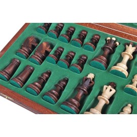Chess and games shop Muba Beautiful Handcrafted Wooden Chess Set with Board and Chess Pieces - Gift idea Products (16inch (40 cm)), 1-2 Players