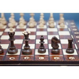 Chess and games shop Muba Beautiful Handcrafted Wooden Chess Set with Board and Chess Pieces - Gift idea Products (16inch (40 cm)), 1-2 Players
