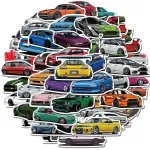 Bouclel 100 PCS Car Stickers Sports car Racing Stickers Vinyl Waterproof Stickers, Party Favors for Water Bottles