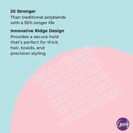 Goody Ouchless Forever Polyband Hair Ties, 150 Ct, Clear, Elastic Bands, Easy Glide, Ultra-Strong Hold Styling Accessories for Women & Men, Secure Hold Ridge Design, All Hair Types Goody Ouchless Forever Polyband Hair Ties, 150 Ct, Clear, Elastic Bands, Easy Glide, Ultra-Strong Hold Styling Accessories for Women & Men, Secure Hold Ridge Design, All Hair Types