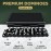 Dominos Set for Adults and Kids - Dominoes - Domino Classic Board Games, Christmas Games - Double Six Standard Dominos Set 28 Tiles with Black PU Leather Case - Juegos de Mesa