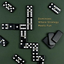 Dominos Set for Adults and Kids - Dominoes - Domino Classic Board Games, Christmas Games - Double Six Standard Dominos Set 28 Tiles with Black PU Leather Case - Juegos de Mesa Dominos Set for Adults and Kids - Dominoes - Domino Classic Board Games, Christmas Games - Double Six Standard Dominos Set 28 Tiles with Black PU Leather Case - Juegos de Mesa
