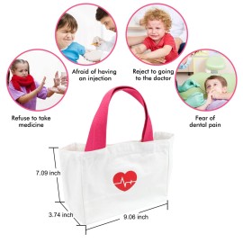 Liberry Doctor Kit for Toddlers 3-5 Years Old, 18-Piece Doctor Bag Pretend Play Toys, Durable Medical Kit with Toy Stethoscope, Pink Doctor Gift for Girls Liberry Doctor Kit for Toddlers 3-5 Years Old, 18-Piece Doctor Bag Pretend Play Toys, Durable Medical Kit with Toy Stethoscope, Pink Doctor Gift for Girls
