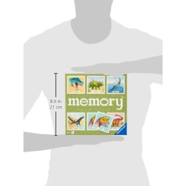 Ravensburger Dinosaur Memory Game - Fun & Fast Brain Teaser for Kids 3+ | Vibrant Dinosaur Images | Easy to Learn for Birthdays and Holidays | Quality Family Time Activity Ravensburger Dinosaur Memory Game - Fun & Fast Brain Teaser for Kids 3+ | Vibrant Dinosaur Images | Easy to Learn for Birthdays and Holidays | Quality Family Time Activity