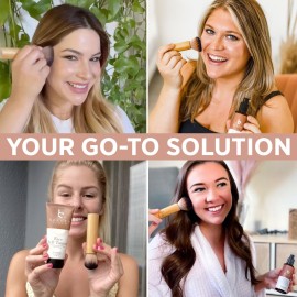 Bronzer Brush for Face - Kabuki Brush for Powder Foundation Powder Brush for Loose Powder - Liquid Foundation Brush for Face Makeup Brush - Foundation Blending Brush