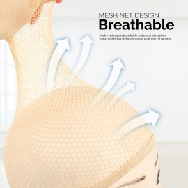 Fandamei Wig Cap, 6PCS Light Brown Mesh Wig Cap, Closed End Hair Mesh Net, Liner Weaving Caps for Women, Men, Kids, Wig Caps for Halloween, Cosplay Fandamei Wig Cap, 6PCS Light Brown Mesh Wig Cap, Closed End Hair Mesh Net, Liner Weaving Caps for Women, Men, Kids, Wig Caps for Halloween, Cosplay