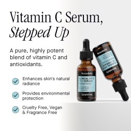 Brandefy Vitamin C Face Serum 15% L. Ascorbic Acid, Ferulic Acid .5% + Vitamin E for Self Care and Beauty, Face Dark Spot Corrector and Anti Aging 1oz, Made In The USA Brandefy Vitamin C Face Serum 15% L. Ascorbic Acid, Ferulic Acid .5% + Vitamin E for Self Care and Beauty, Face Dark Spot Corrector and Anti Aging 1oz, Made In The USA