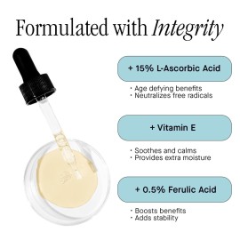 Brandefy Vitamin C Face Serum 15% L. Ascorbic Acid, Ferulic Acid .5% + Vitamin E for Self Care and Beauty, Face Dark Spot Corrector and Anti Aging 1oz, Made In The USA Brandefy Vitamin C Face Serum 15% L. Ascorbic Acid, Ferulic Acid .5% + Vitamin E for Self Care and Beauty, Face Dark Spot Corrector and Anti Aging 1oz, Made In The USA