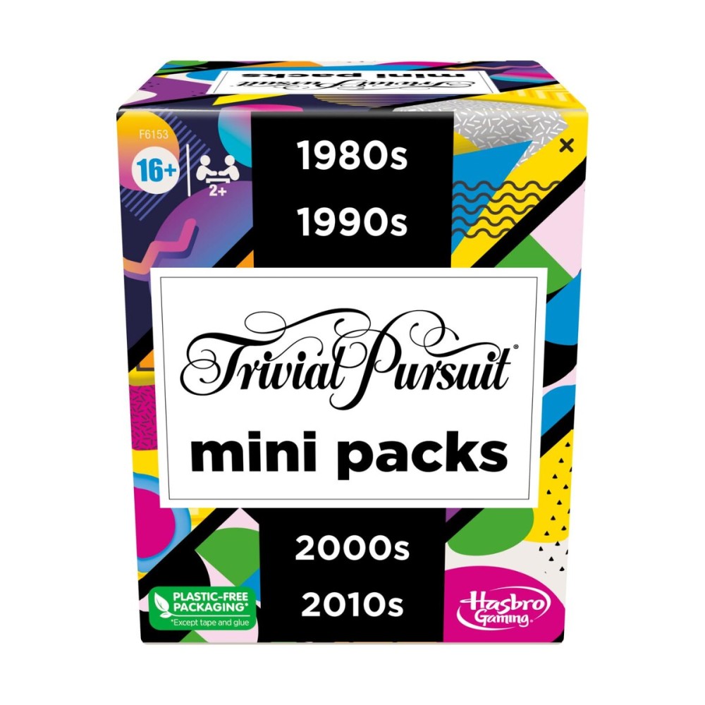 GAMES (EXCL. MONOPOLY) Trivial Pursuit Mini Packs Multipack, Fun Trivia Questions for Adults and Teens Ages 16+, Includes 4 Game Featuring 4 Decades GAMES (EXCL. MONOPOLY) Trivial Pursuit Mini Packs Multipack, Fun Trivia Questions for Adults and Teens Ages 16+, Includes 4 Game Featuring 4 Decades