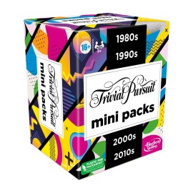 GAMES (EXCL. MONOPOLY) Trivial Pursuit Mini Packs Multipack, Fun Trivia Questions for Adults and Teens Ages 16+, Includes 4 Game Featuring 4 Decades GAMES (EXCL. MONOPOLY) Trivial Pursuit Mini Packs Multipack, Fun Trivia Questions for Adults and Teens Ages 16+, Includes 4 Game Featuring 4 Decades
