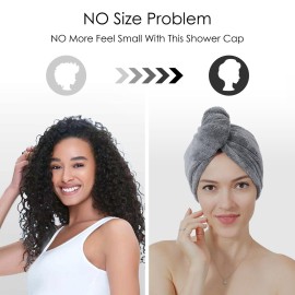 TENSTARS 5 Pack Thicken Microfiber Hair Towel Wrap for Women - Elastic Loop Design - 320GSM Coral Velvet - Quick Dry Hair Turban - 11x28 Inch (Grey+Pink+Brown+FrozenBlue+FrozenBerry) TENSTARS 5 Pack Thicken Microfiber Hair Towel Wrap for Women - Elastic Loop Design - 320GSM Coral Velvet - Quick Dry Hair Turban - 11x28 Inch (Grey+Pink+Brown+FrozenBlue+FrozenBerry)