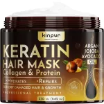 Hair Mask for Damaged Hair - Keratin Treatment for Hair Growth & Hydration - Deep Conditioning Collagen Mask with Protein, Coconut, Jojoba & Avocado Oil - Split Ends Repair & Color-Safe