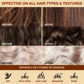 Hair Mask for Damaged Hair - Keratin Treatment for Hair Growth & Hydration - Deep Conditioning Collagen Mask with Protein, Coconut, Jojoba & Avocado Oil - Split Ends Repair & Color-Safe Hair Mask for Damaged Hair - Keratin Treatment for Hair Growth & Hydration - Deep Conditioning Collagen Mask with Protein, Coconut, Jojoba & Avocado Oil - Split Ends Repair & Color-Safe