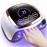 UV LED Nail Lamp, Gugusure Upgrade 180W Nail Dryer for Gel Polish with LCD Display, Auto Sensor and 4 Timer Settings, Professional Curing Lamp Light with 42 Beads for Salon and Home