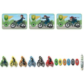Rio Grande Games: Full Throttle - Moped Racing Betting Card Drafting Boardgame, 2-6 Players, Ages 14+, 30-60 Min, Multicolor Rio Grande Games: Full Throttle - Moped Racing Betting Card Drafting Boardgame, 2-6 Players, Ages 14+, 30-60 Min, Multicolor