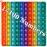 DK-SIMINA Large P0pp with Numbers, Rainbow Square Dimples Fidgett Ttoy 100 Bubble Math Toy Learning Tool for Teachers to Make Various Math Operations (1-100 Numbers)