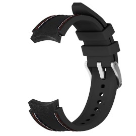 LDFAS Compatible for Samsung Galaxy Watch 7/6 Classic 47mm 43mm/5 Pro 45mm Bands, 20mm No Gaps Silicone Hybrid Leather Watch Strap Compatible for Samsung Galaxy Watch 6/5/4 40mm/44mm Band, Black LDFAS Compatible for Samsung Galaxy Watch 7/6 Classic 47mm 43mm/5 Pro 45mm Bands, 20mm No Gaps Silicone Hybrid Leather Watch Strap Compatible for Samsung Galaxy Watch 6/5/4 40mm/44mm Band, Black