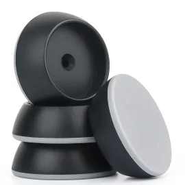 4 Pack Baby Gate Wall Protector Wall Cups for Child Pressure Mounted Stair Safety Gate, Protect Walls & Doorways from Pet & Dog Gates, Black