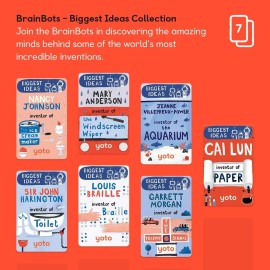YOTO BrainBots: Biggest Ideas - 7 Audio Cards for Use with Player & Mini All-in-1 Audio Device, Educational & Screen-Free Listening with Fun Stories for Learning & Interactive Quizzes, Ages 6+ YOTO BrainBots: Biggest Ideas - 7 Audio Cards for Use with Player & Mini All-in-1 Audio Device, Educational & Screen-Free Listening with Fun Stories for Learning & Interactive Quizzes, Ages 6+