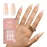 KISS Bare But Better TruNude Fake Nails Nude Nail Shades Manicure Set, \'Nude Drama\', 28 Chip Proof, Smudge Proof Glue-On Nails