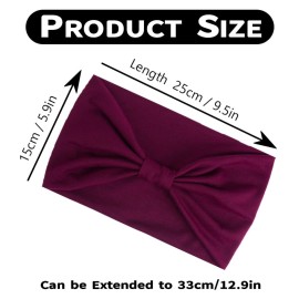 Kachanaa 8 Pack Wide Non-Slip Boho Women\'s Headband - Elastic Large African Turban Headwrap Ideal for Yoga,Workouts,Running - Non-Slip Design for Women Kachanaa 8 Pack Wide Non-Slip Boho Women\'s Headband - Elastic Large African Turban Headwrap Ideal for Yoga,Workouts,Running - Non-Slip Design for Women