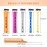 100pcs Hair Curling Rods Set - Plastic Cold Wave Rollers for Natural, Long or Short Hair Styling - Women\'s DIY Hairdressing Tools in Orange, Purple, Gray, Blue, Yellow