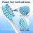 OralClass Replacement Toothbrush Heads for Philips Sonicare Click-on Handles, Medium Soft Electric Brush Heads Refills, 8 Pack