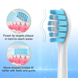 OralClass Replacement Toothbrush Heads for Philips Sonicare Click-on Handles, Medium Soft Electric Brush Heads Refills, 8 Pack OralClass Replacement Toothbrush Heads for Philips Sonicare Click-on Handles, Medium Soft Electric Brush Heads Refills, 8 Pack