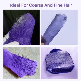 BLITZWAX Lavender Hard Wax Beads for Hair Removal - 1lb Coarse Hair Formula - Painless Wax for Sensitive Skin, Face, Full Body, Bikini - At-Home Waxing Beads for Women Men