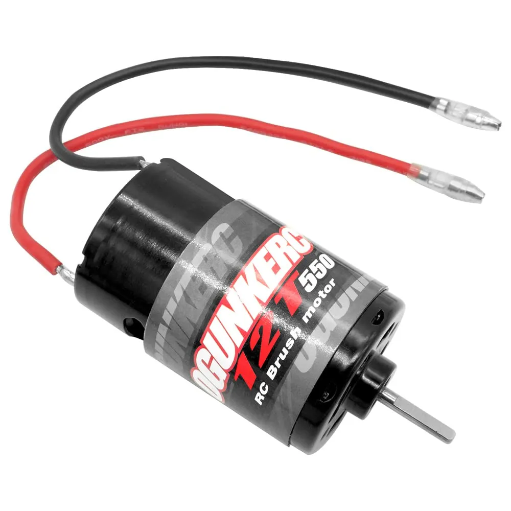 OGRC Motor 550 12T Brushed Motor for Traxxas Slash Redcat ARRMA AXIAL HSP HPI Wltoys Kyosho HELION 1/10 Scale RC Truck (12T)